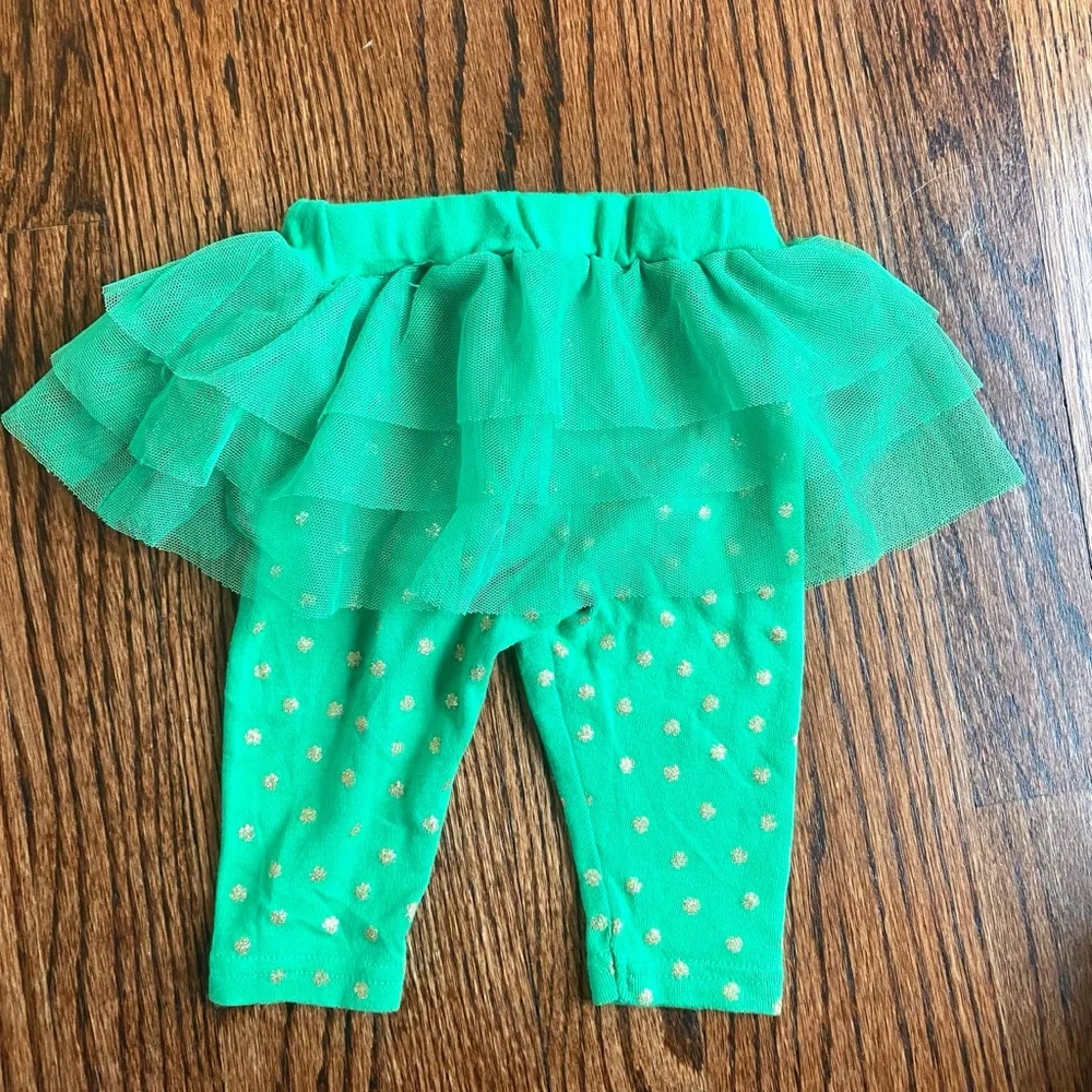 Carter’s Green St. Patricks Day Tutu Pants - Size 0-3 months